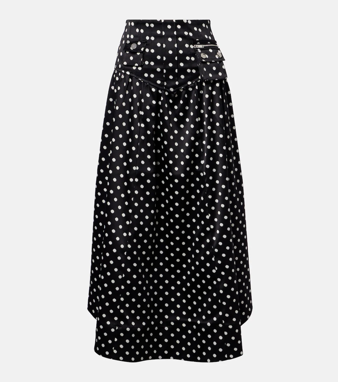 Polka-dot satin maxi skirt | Mytheresa (US/CA)