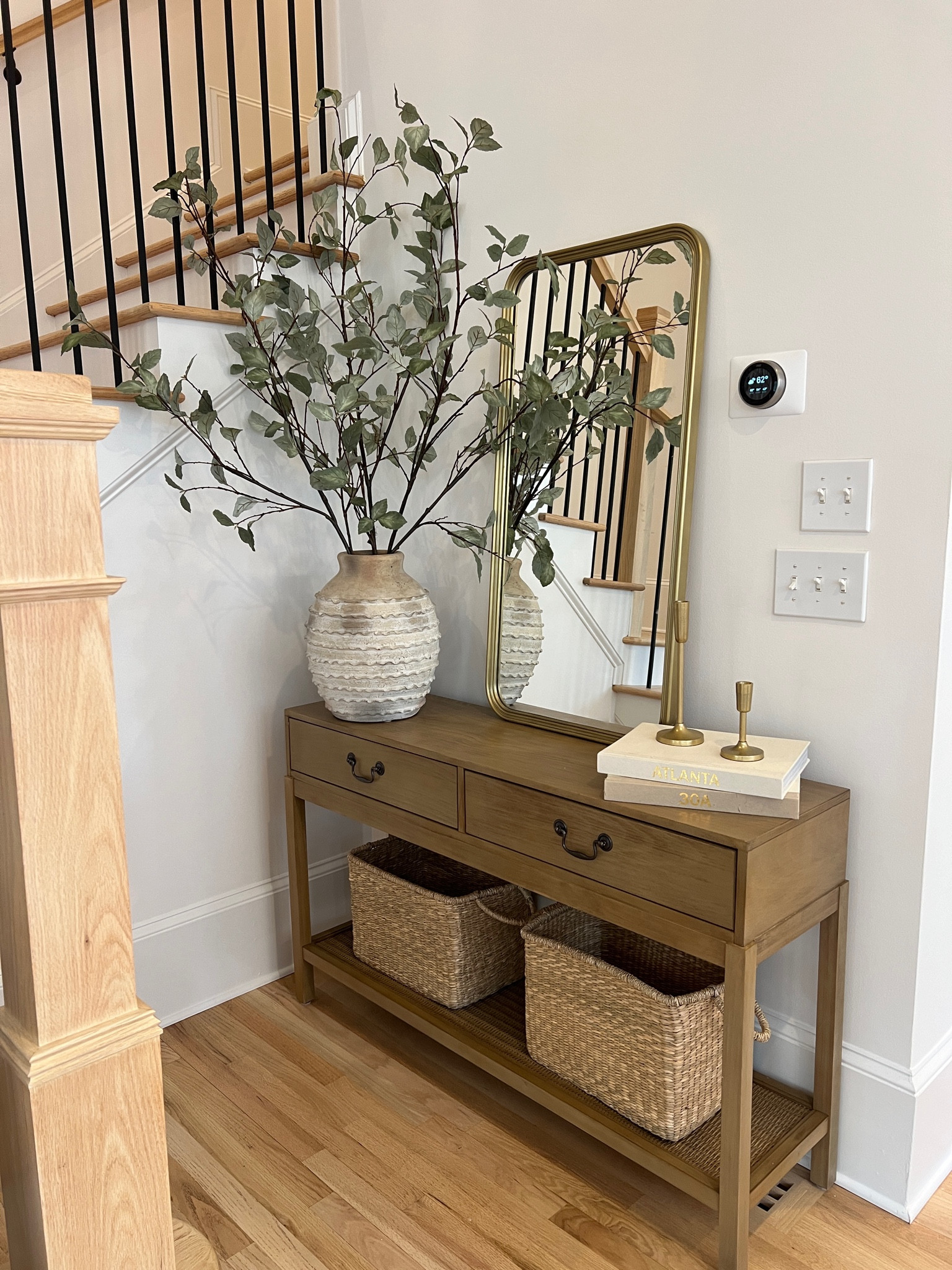 Console table area. Still playing around with what I want over here! 

#LTKhome #LTKfindsunder100 #LTKSeasonal
