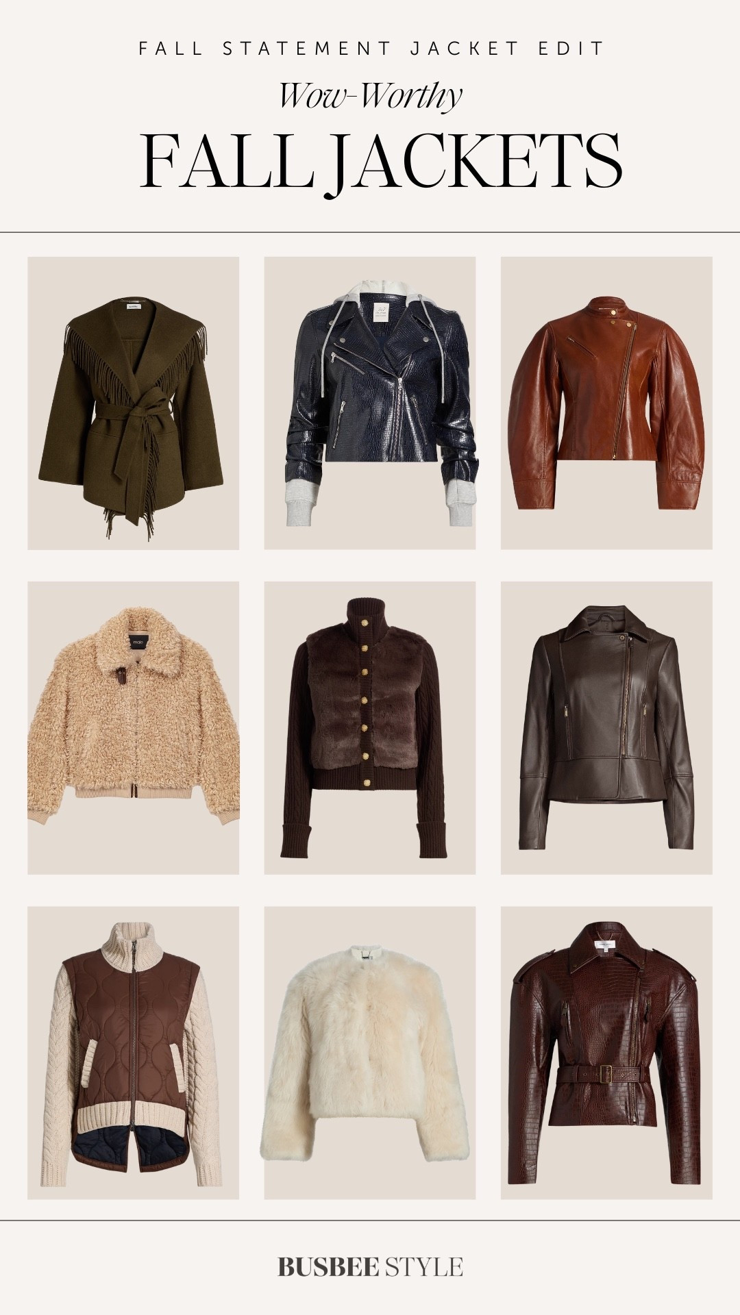 Standout fall jackets I’m crushing on 🍂🍁🤎