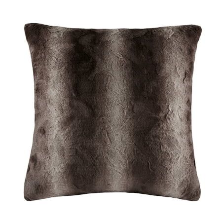 Home Essence Marselle Faux Fur Euro Pillow | Walmart (US)
