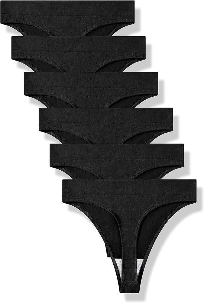 GRANKEE Women's Breathable Seamless Thong Panties No Show Underwear Pack | Amazon (CA)