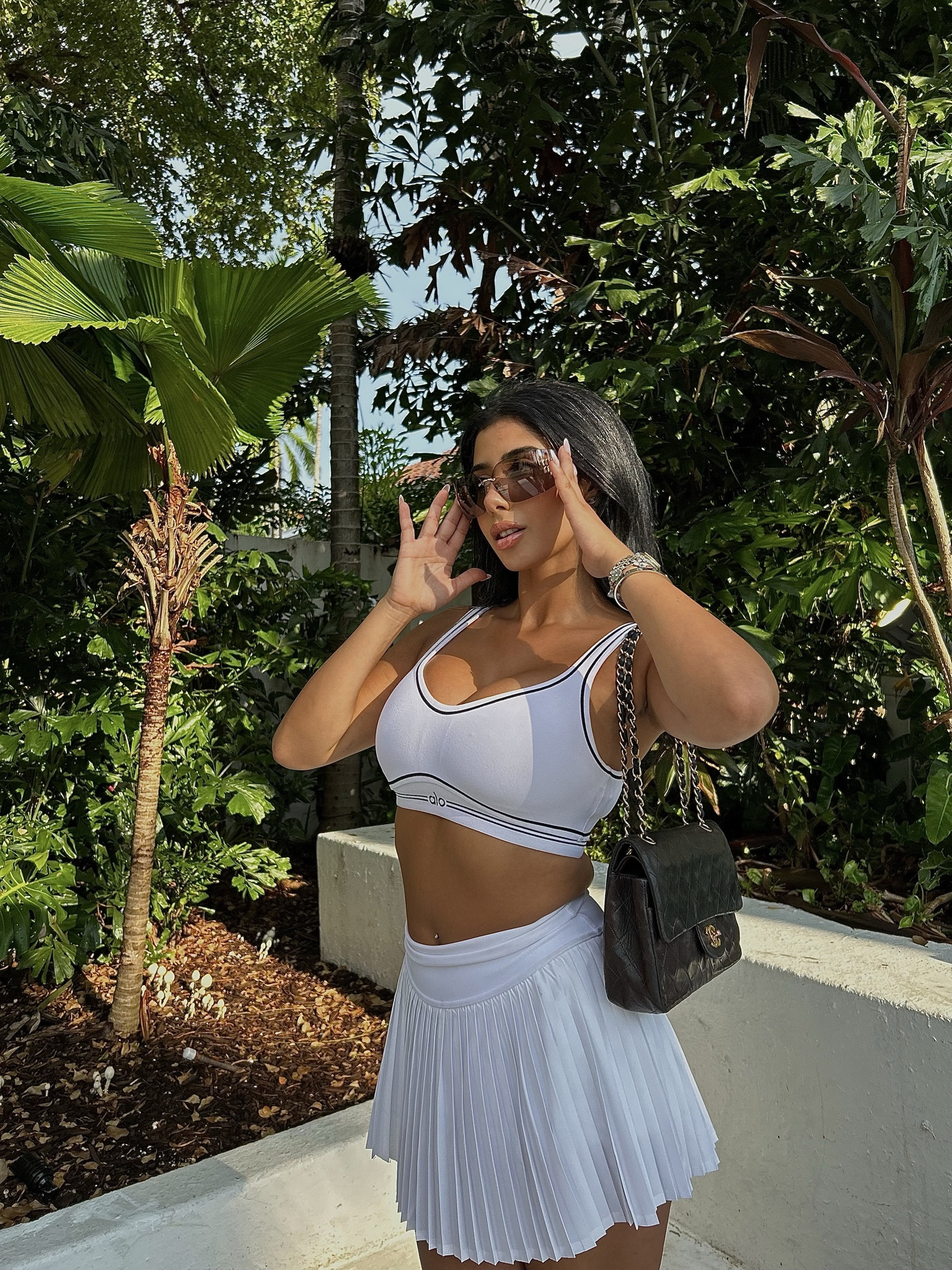 Sometimes a cute tennis outfit is all you need! The perfect sporty/preppy/ chic outfit. 