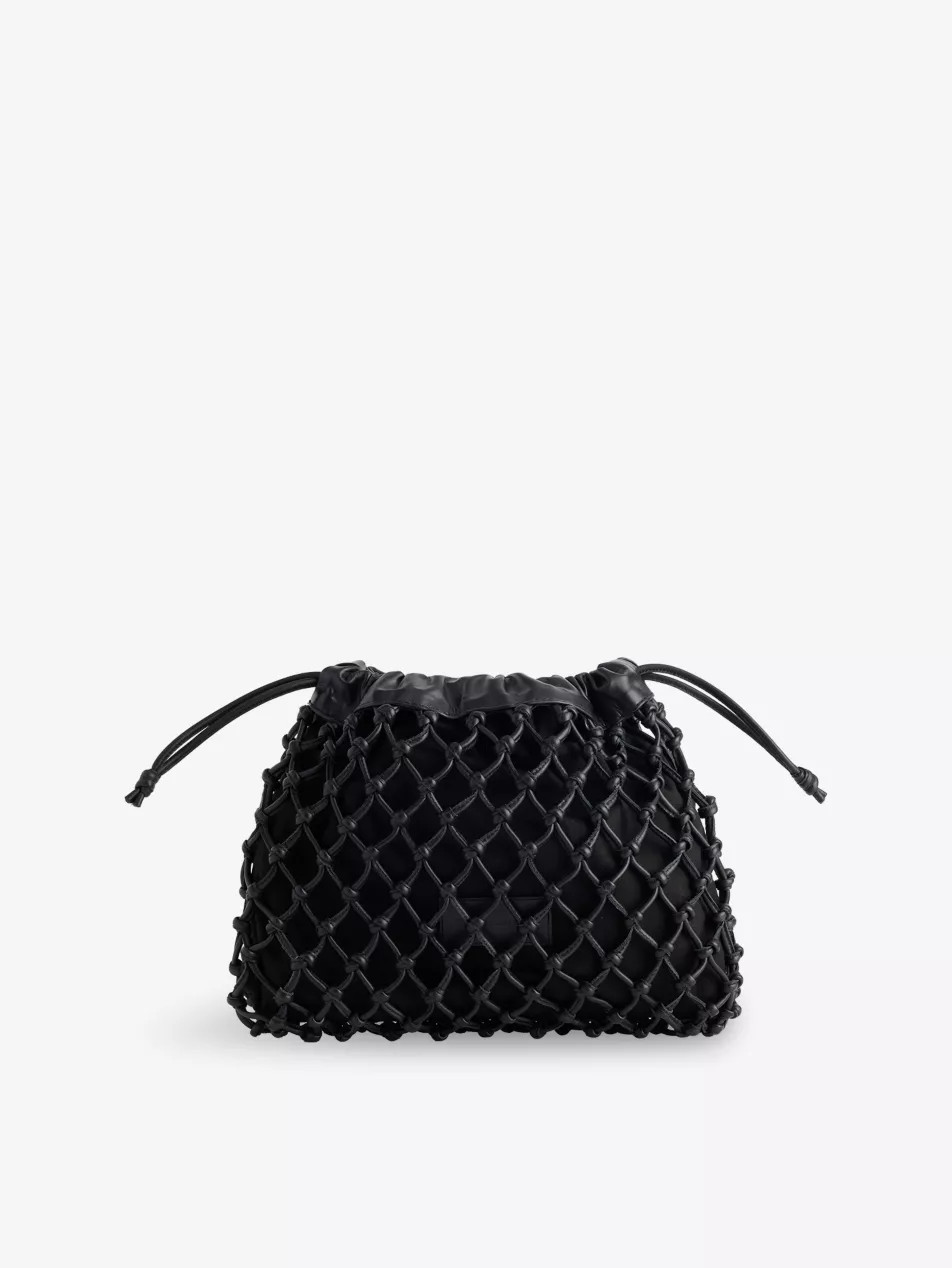 Morgan Leather Macrame Pouch | Selfridges
