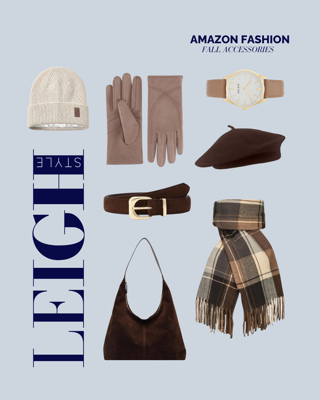 Complete your seasonal look with cozy, stylish fall accessories in rich neutral tones. 

#AmazonFashion #FallAccessories #CozyStyle #AutumnVibes #AccessoryInspo #LeighStyle #FallFashion 

 #LTKootd #LTKSeasonal #LTKBeauty