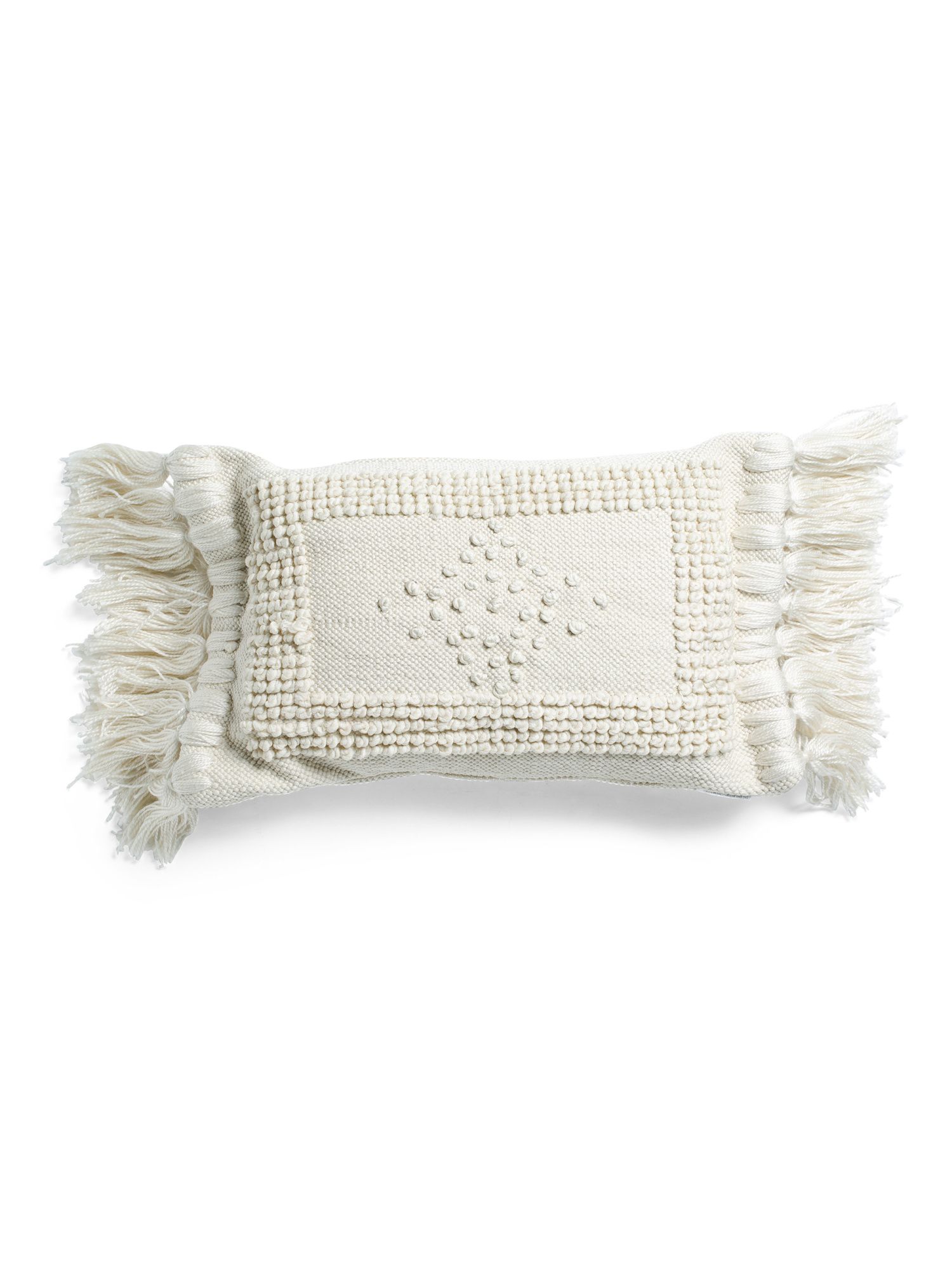 14x24 Woven Knot Tassel Pillow | TJ Maxx