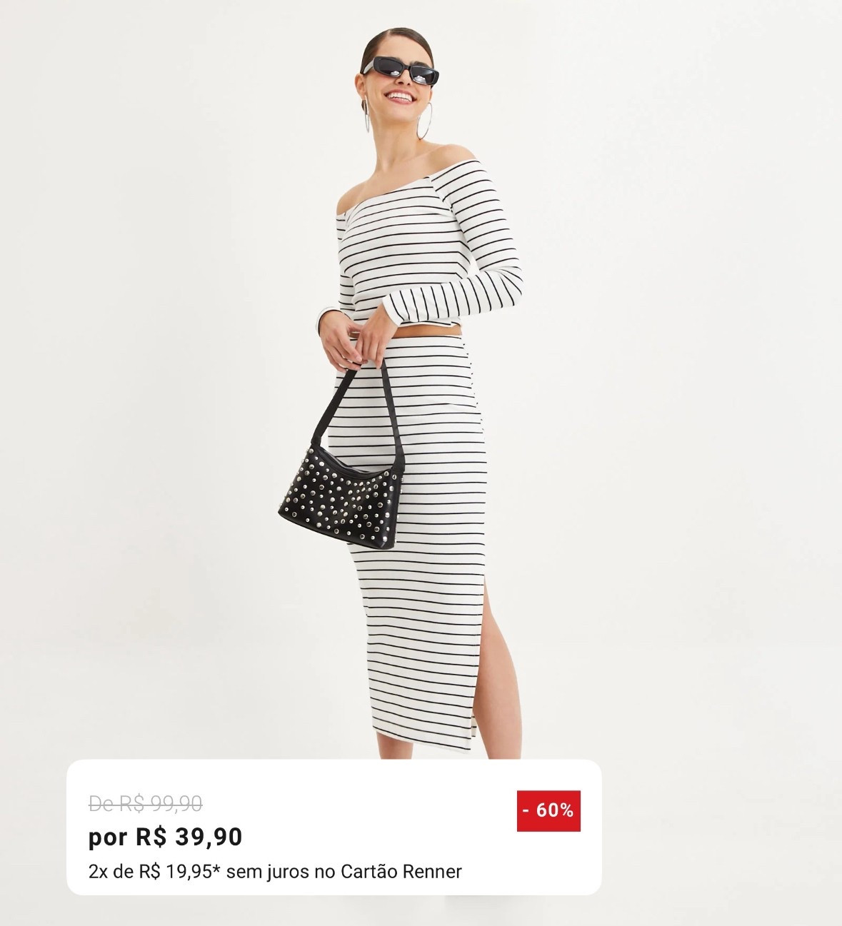 Saia Midi em Ribana com Listras Contrastantes e Fenda na Perna
PP, P e GG 
por R$ 39,90 ou 2x
🛒 https://bit.ly/3Ggktyp

Por tempo limitado na Renner 

#LTKhome #LTKpromo #LTKbrasil