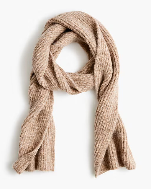 Wool-blend ribbed scarf | J.Crew Factory