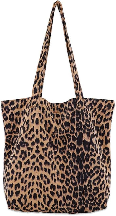 Leopard Shoulder Bag Soft & Lightweight Large Tote Purse Handbag Travel Satchel Gift for Women | Amazon (US)