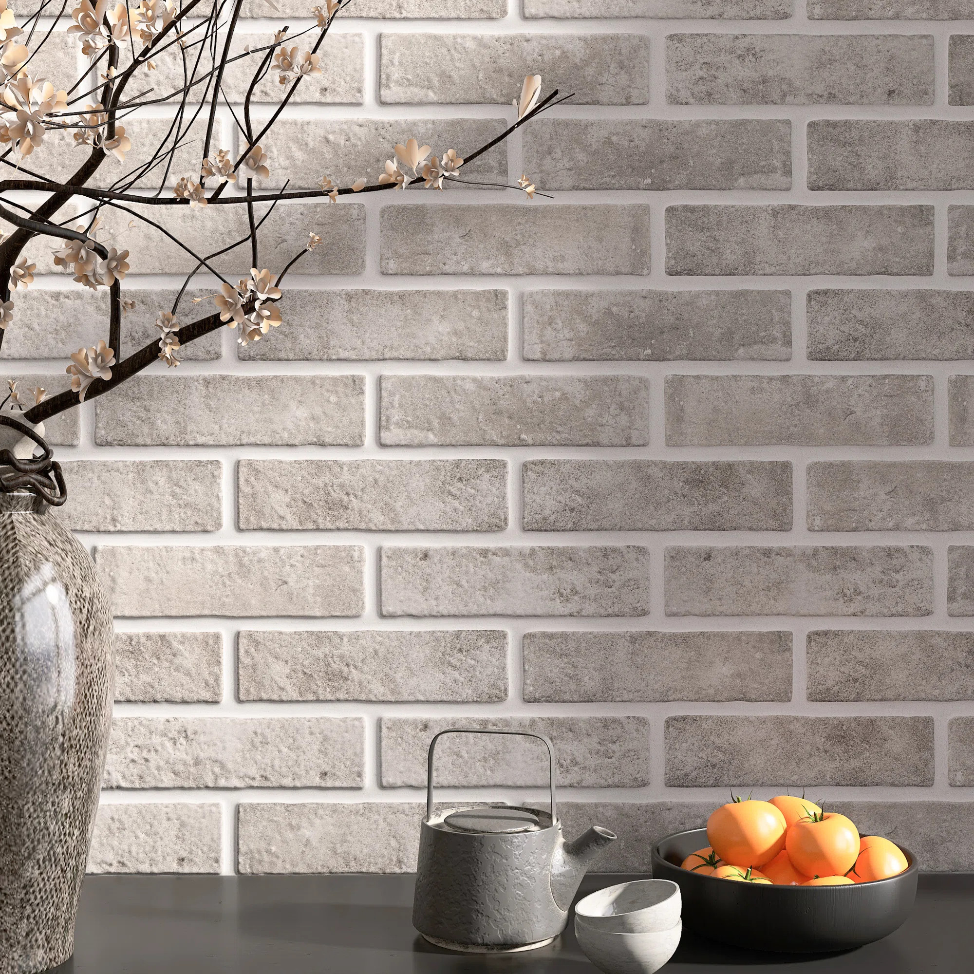 Jerica Brick 2.95 In. X 11 In. Matte Porcelain Floor And Wall Tile | Wayfair North America