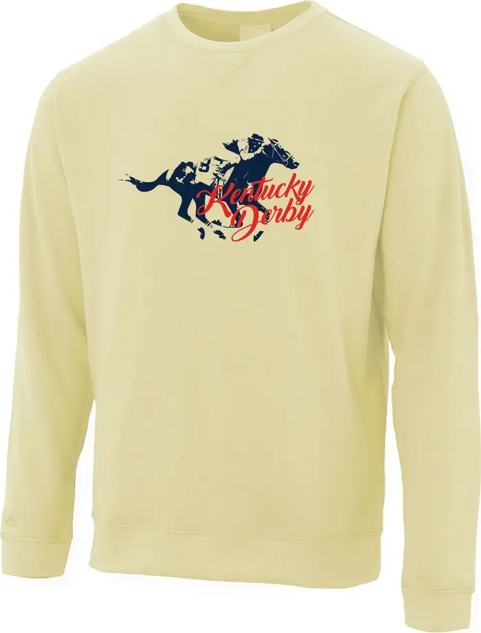 AHEAD Men's Ahead Yellow Kentucky Derby 150 Sandlake Pullover Sweatshirt | Nordstrom | Nordstrom