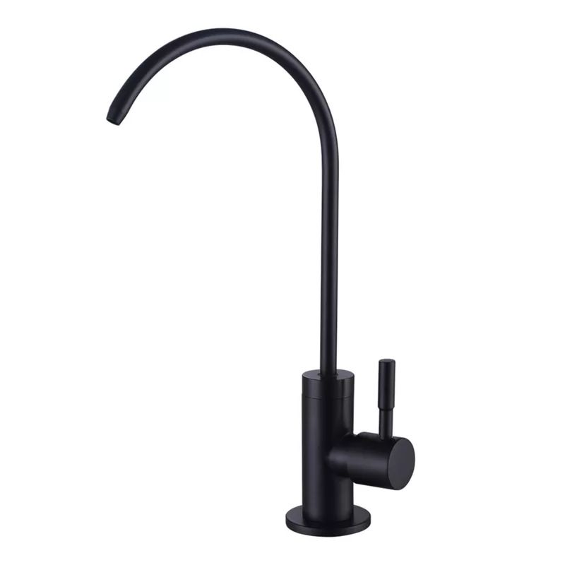 ATK-1174 Lead-free Single-Handle Beverage Faucet in Stainless Steel Matte Black Fit for Reverse O... | Wayfair North America