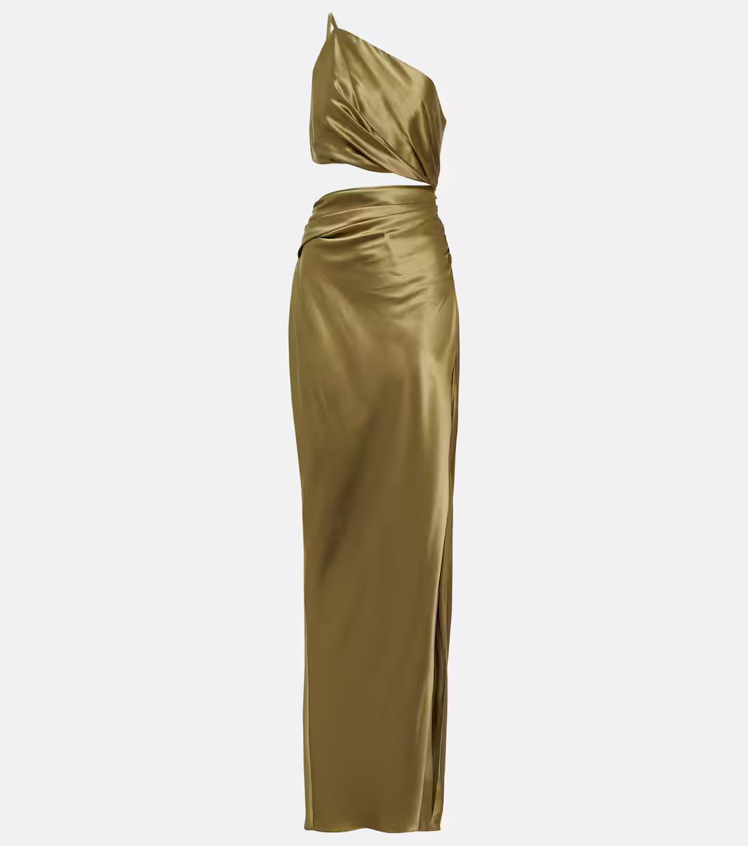 One-shoulder cutout silk gown | Mytheresa (US/CA)