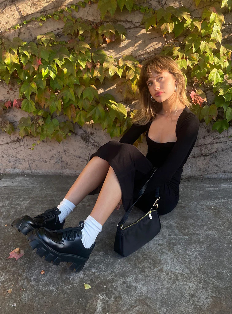 Nolan Midi Dress Black | Princess Polly US