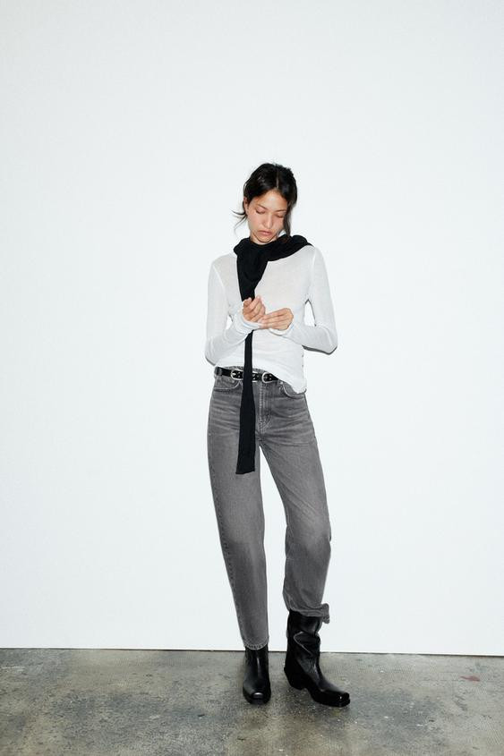 TRF MOM FIT HIGH WAIST JEANS | Zara US