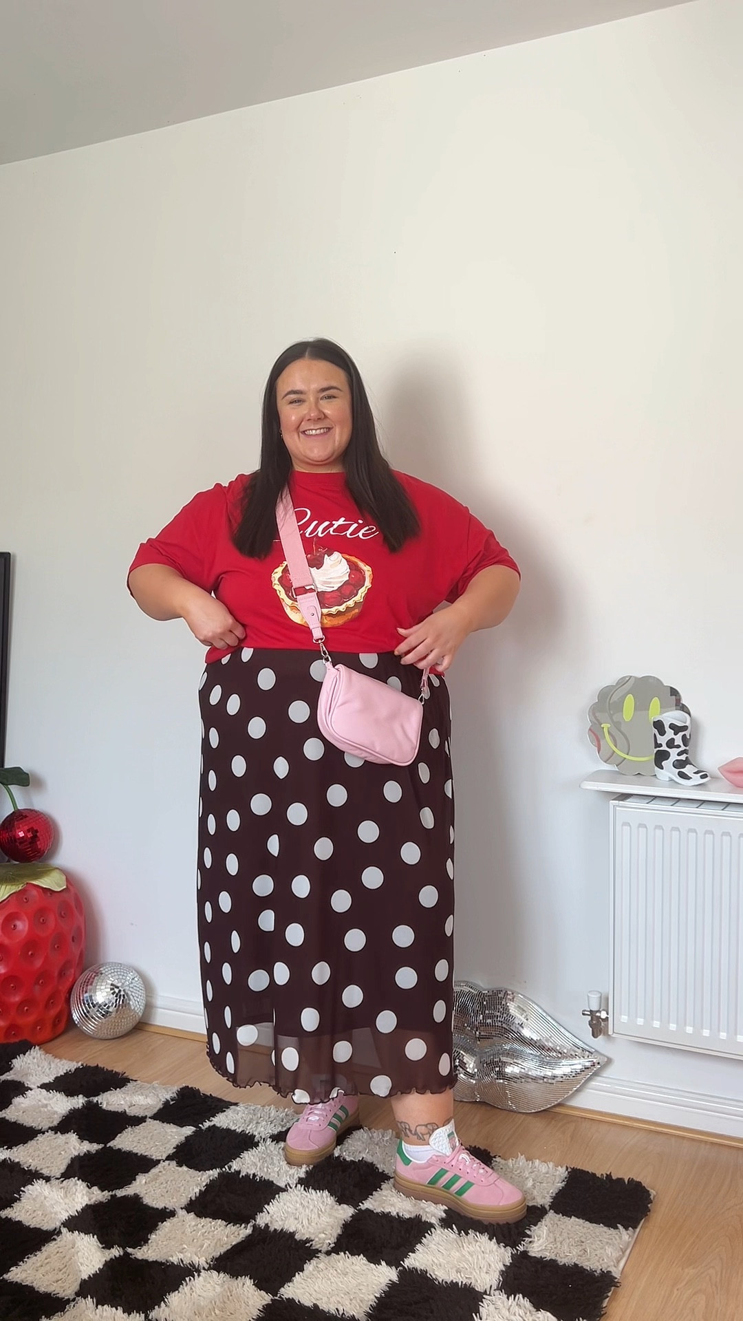We are all loving the polka dots! Skirt is defs gonna be a wardrobe staple, dress up and down! Super stretchy, I’d recommend sizing down 💖✨🫶🏻😇

#LTKplussize