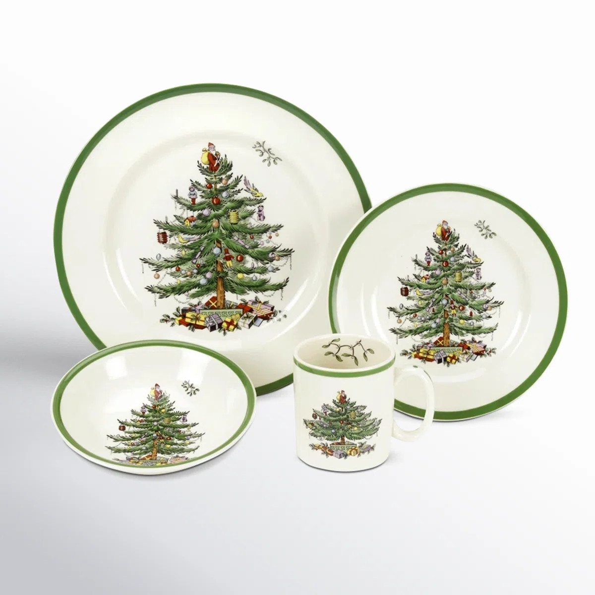 Spode Christmas Tree 4-Pc P/S & Reviews | Wayfair | Wayfair North America