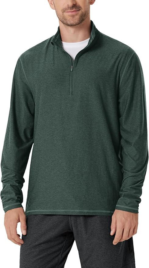 ODODOS Men's Half Zip Performance Shirt - Ultra Soft odSTRATUM Tech Pullover UPF 50+ Breathable L... | Amazon (US)