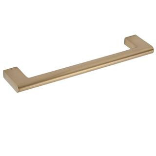 Vail 6 in. Center-to-Center Satin Brass Drawer Pull | The Home Depot