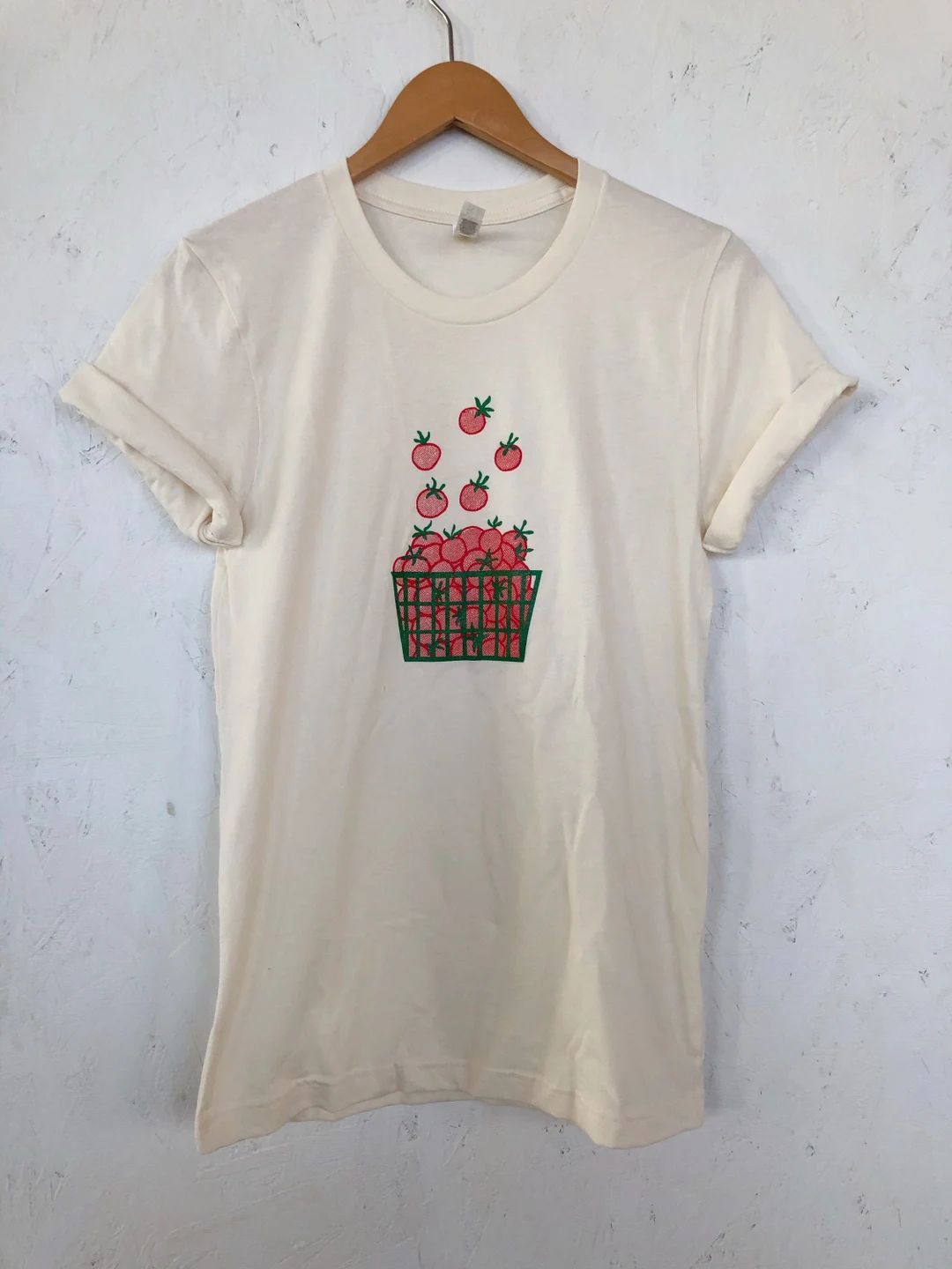 Tomato T-shirt, Food Shirt, Veggie Shirt, Screen Print Shirt, Soft Style Tee - Etsy | Etsy (US)