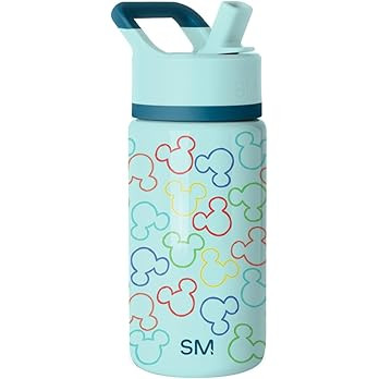 Simple Modern Kids Summit Water Bottle with Straw Lid | Disney Mickey Mouse 14oz Stainless Steel ... | Amazon (US)