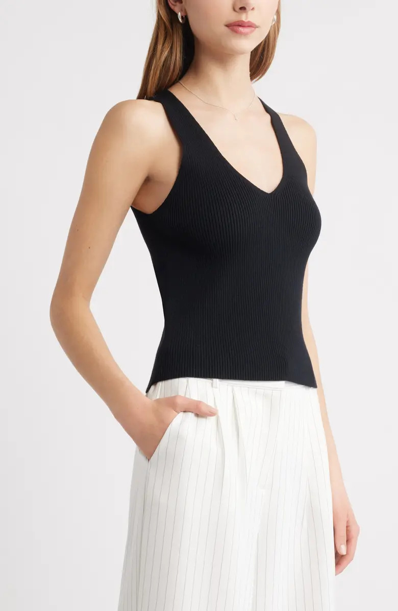 Open Edit Sculpt V-Neck Tank | Nordstrom | Nordstrom