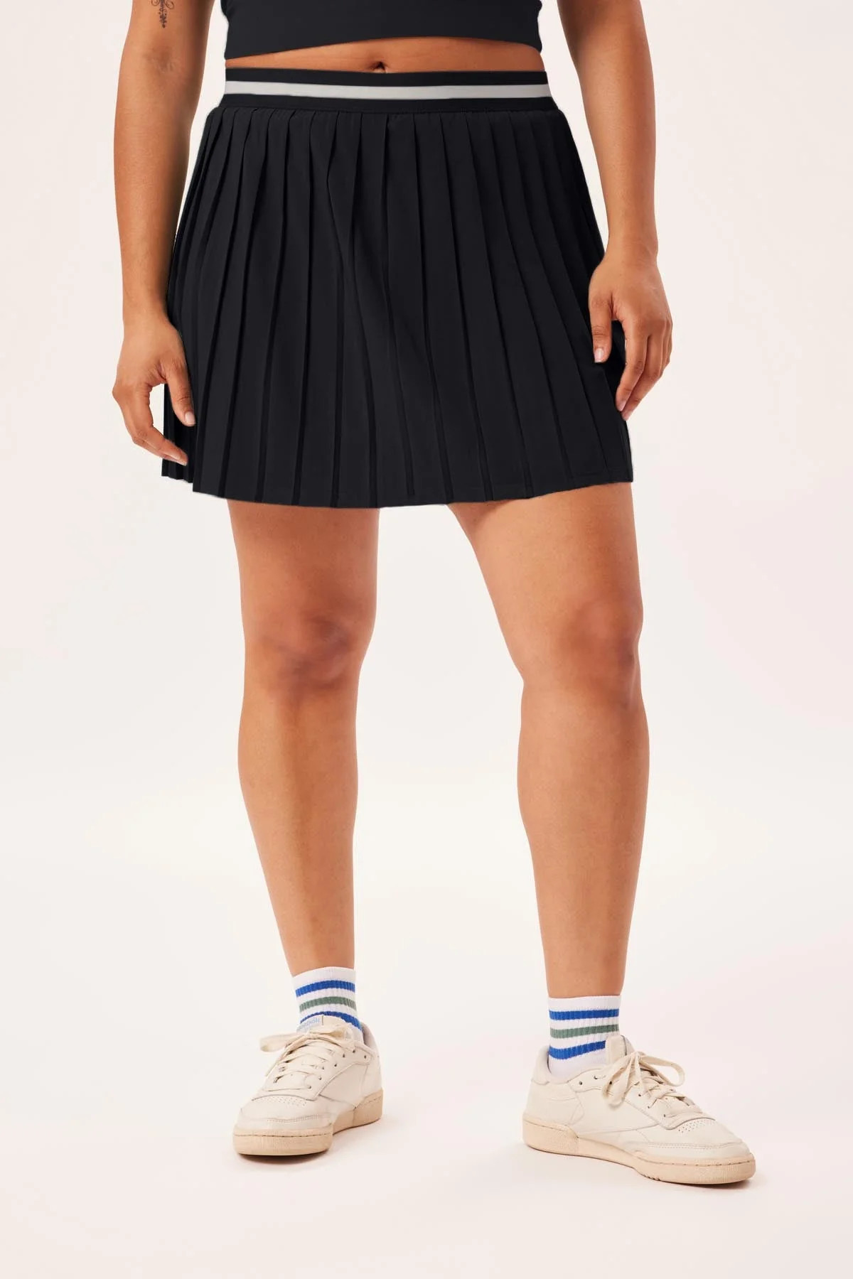 Black Pleated Club Skort | Girlfriend Collective