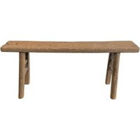 Vintage Antique Elm Wood Skinny Bench | Etsy (US)