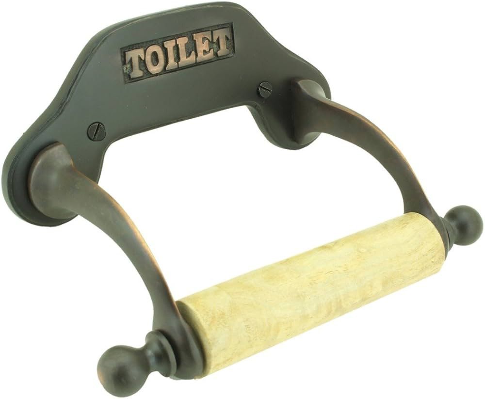 Renovators Supply Manufacturing Stylish Knight Wall Mount Toilet Paper Holder 6.6" W Oil Rubbed B... | Amazon (US)