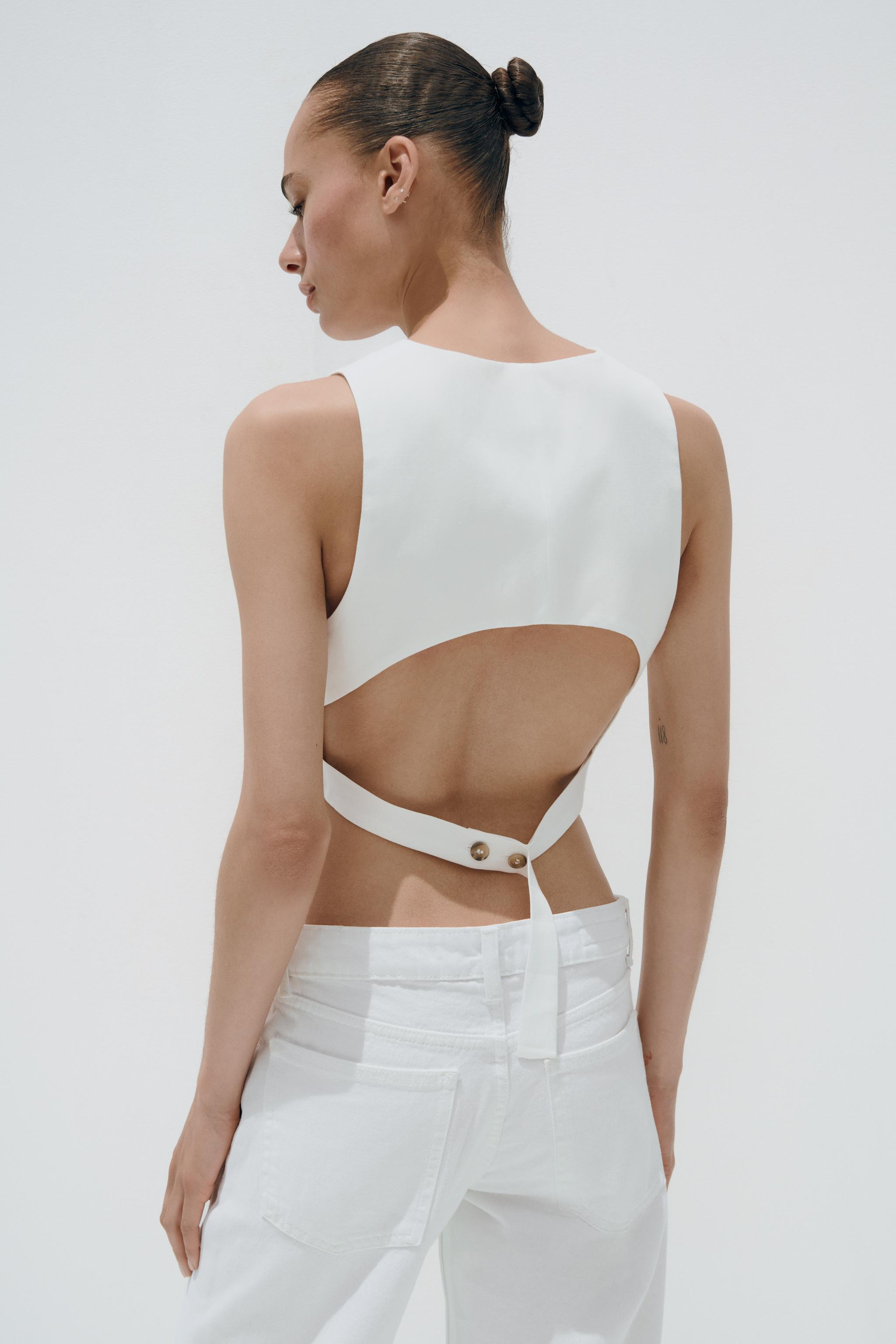 BACK CUT OUT VEST | Zara US