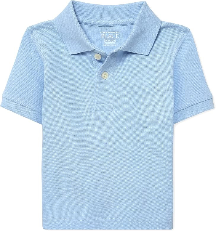 The Children's Place baby boys Fashion Color Short Sleeve Pique Polo | Amazon (US)