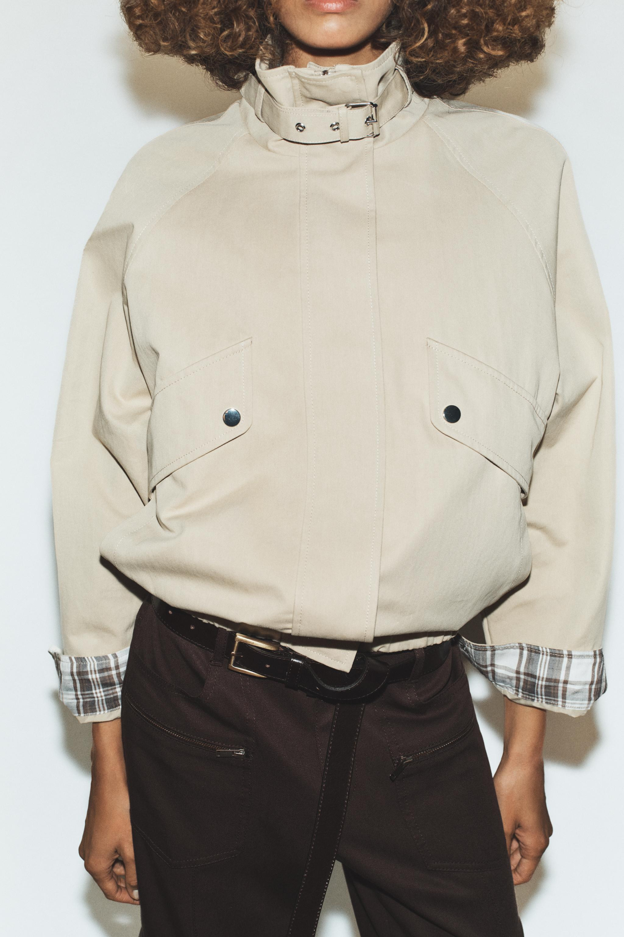 OVERSIZE HIGH NECK BOMBER JACKET | Zara UK