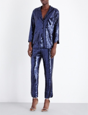 Cropped sequin pyjama set | Selfridges