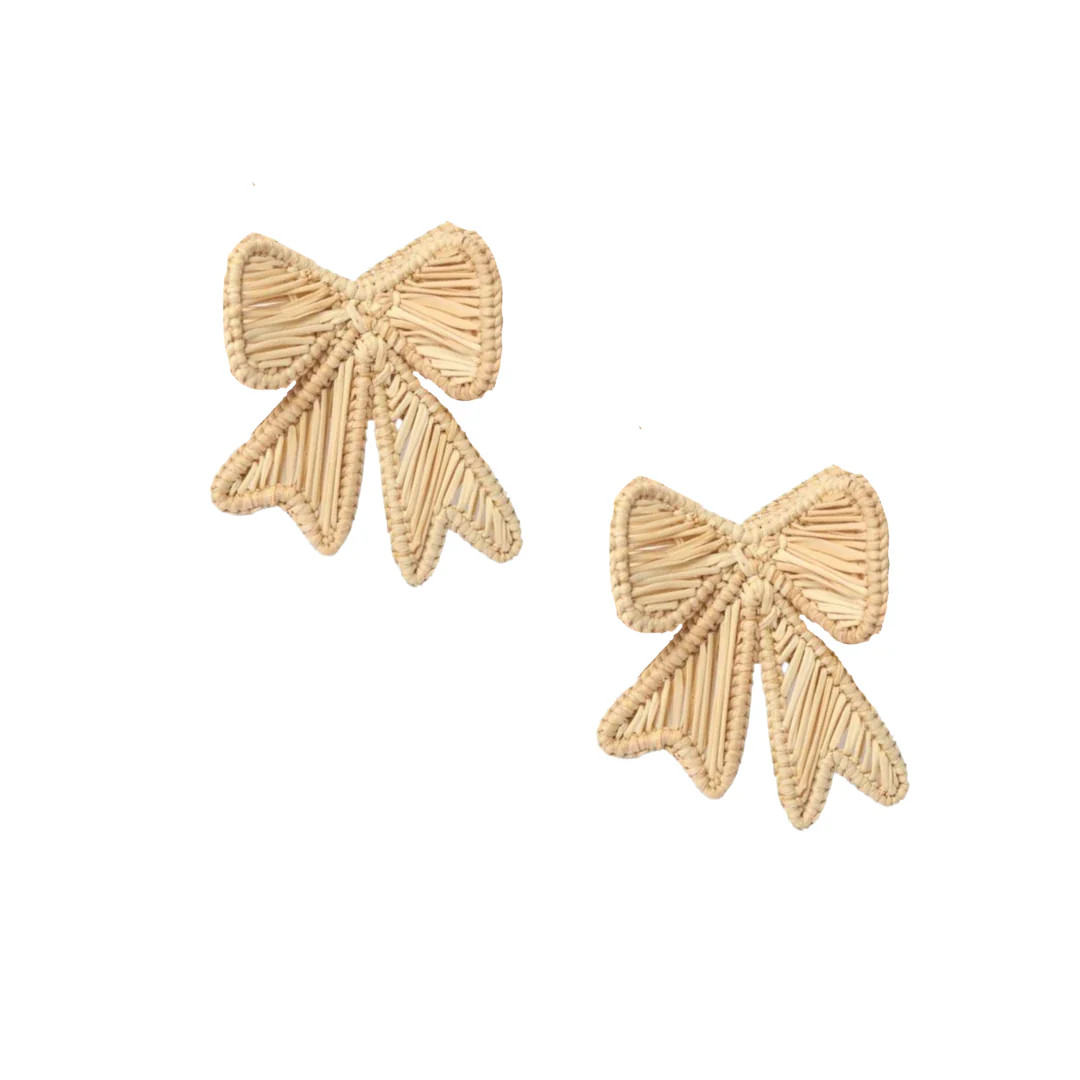 Bow Rattan Stud | Neely Phelan
