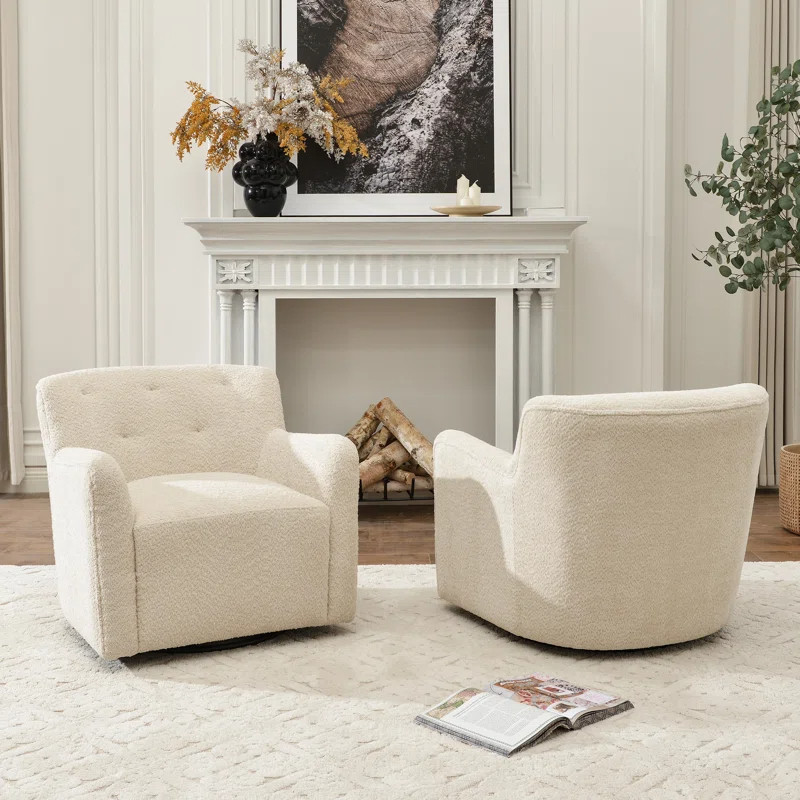 The way these accent chairs instantly elevate a room 😭✨ It’s not even a big change but it makes your space feel styled, curated, and expensive. My personal favorite is a soft neutral chair paired with a cozy throw and warm lighting 🤍 #HomeDecorFinds #LivingRoomGoals #AccentChairLove #NeutralAesthetic #ChicHome #LTKHome #LTKStyle 

 #LTKSeasonal #LTKHome #LTKSaleAlert