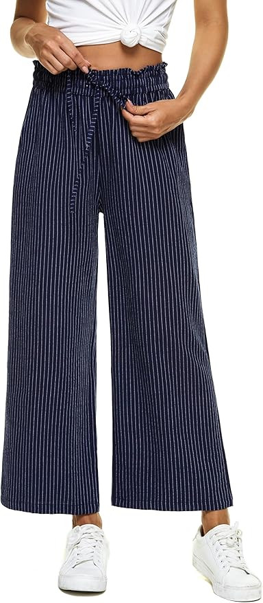 LNX Linen Pants Wide Leg Loose Trousers | Amazon (US)