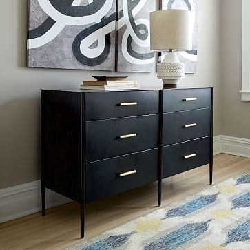 Metalwork 6-Drawer Dresser - Hot-Rolled Steel Finish | West Elm (US)