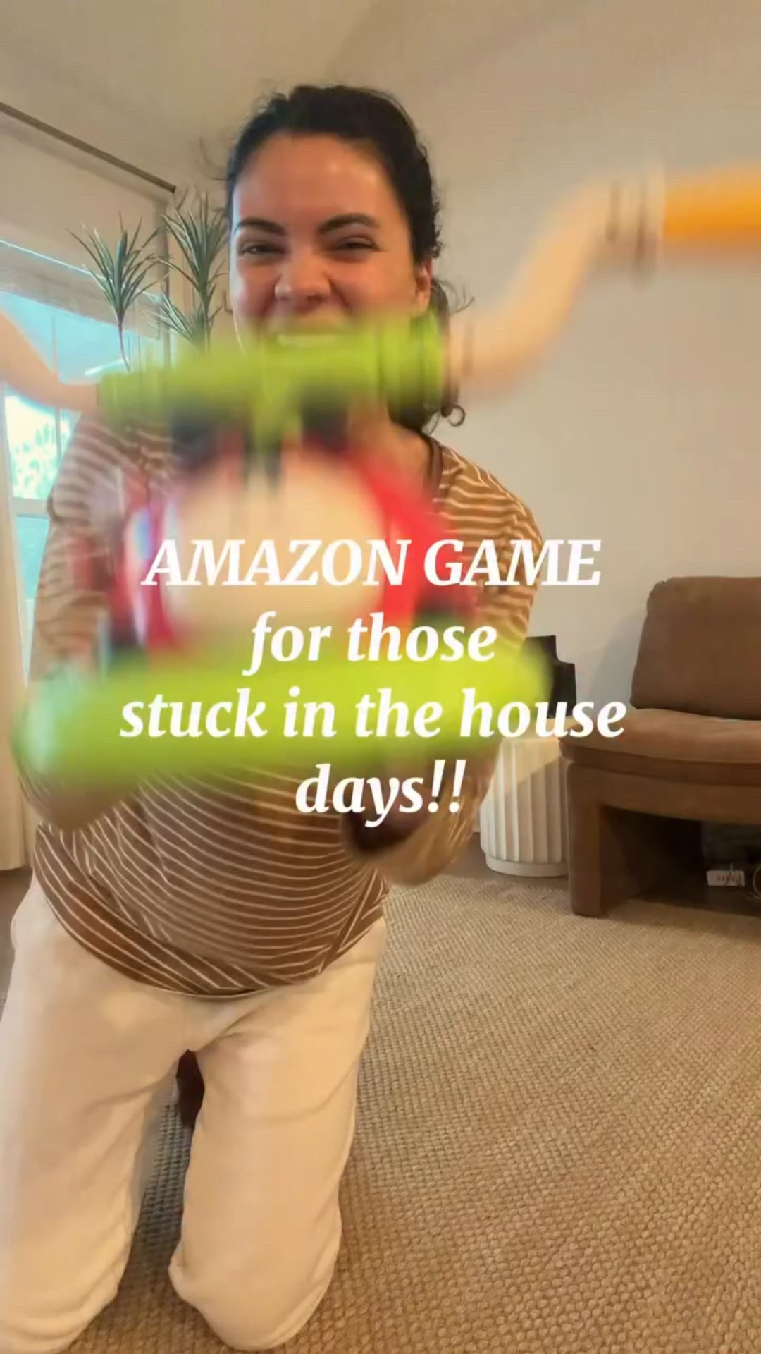 Screen FREE! 🙌 Comment “GAME” for links to the best toy on Amazon for getting allll of that energy out!!!🥰 love having this on those rainy days or even to bring outside!! One of our newest favorite kids toys!! I love a 3 in 1 activity!!! 💞 #amazontoys #kidstoys