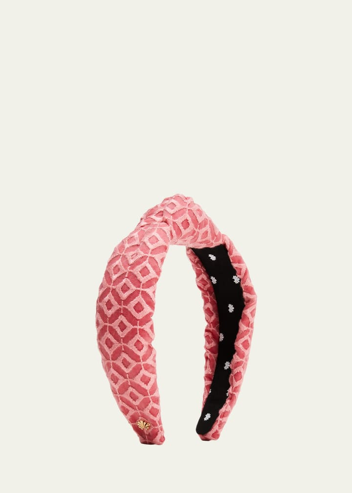 Lele Sadoughi Knotted Mosaic Eyelet Headband | Bergdorf Goodman