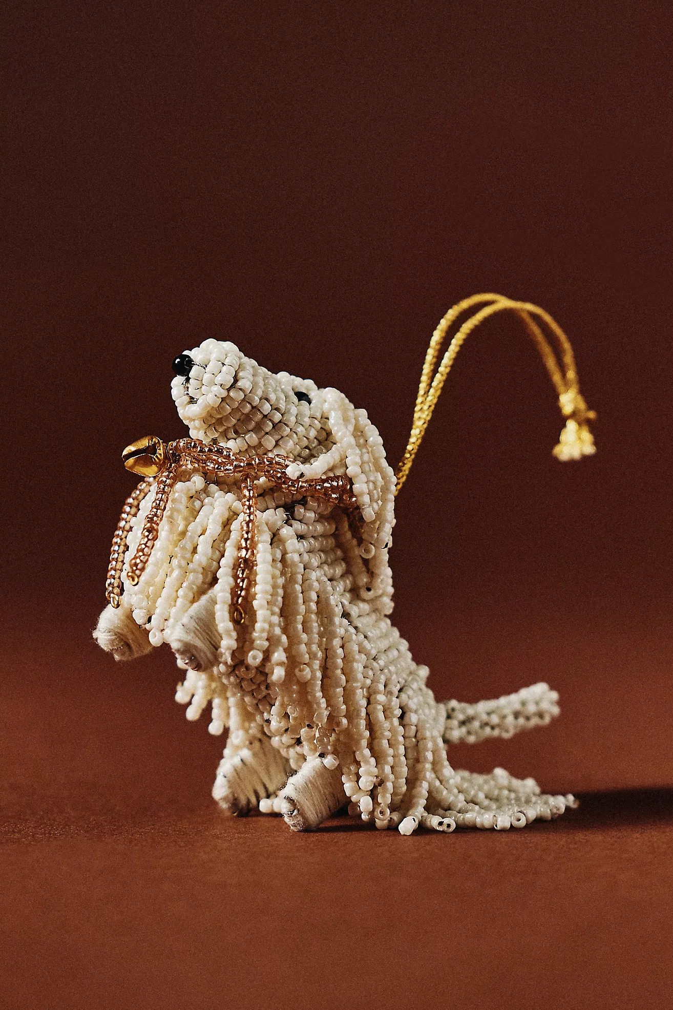 Beaded Dog Ornament | Anthropologie (US)