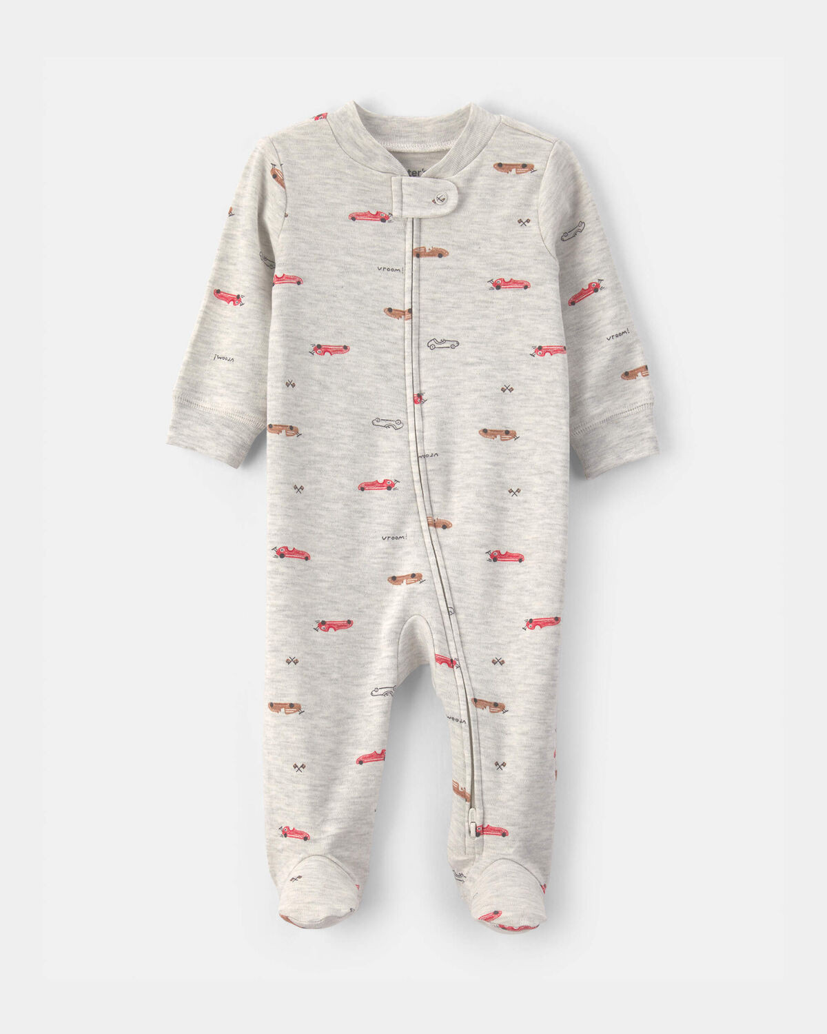 Baby Boy Race Car Snug Fit Sleep & Play Pajamas - Grey | Carter's Inc