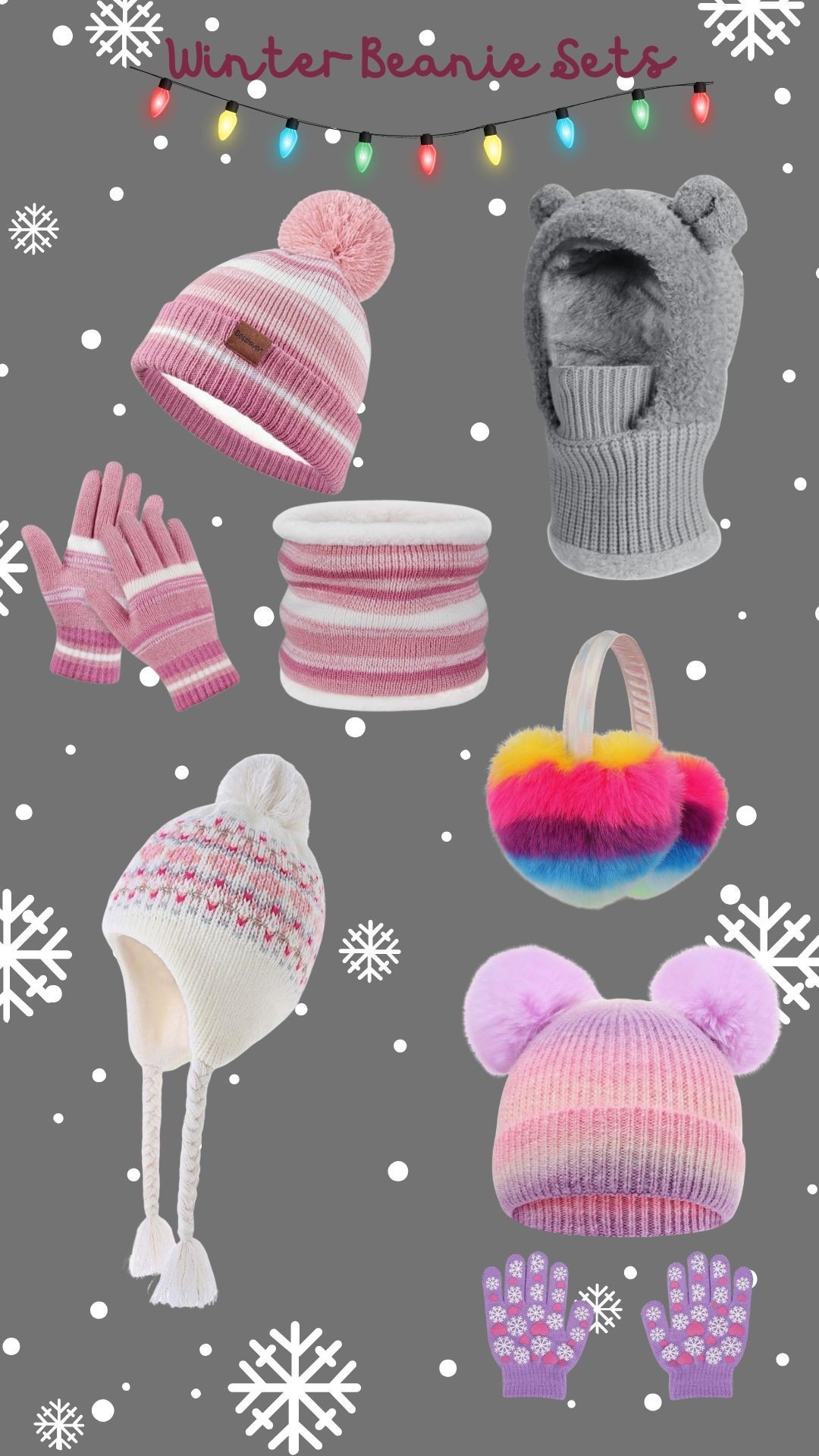 Girls beanie set, ears warmers 
little girls, big girls ❄️🧣✨

#LTKGiftGuide #LTKKids #LTKHoliday