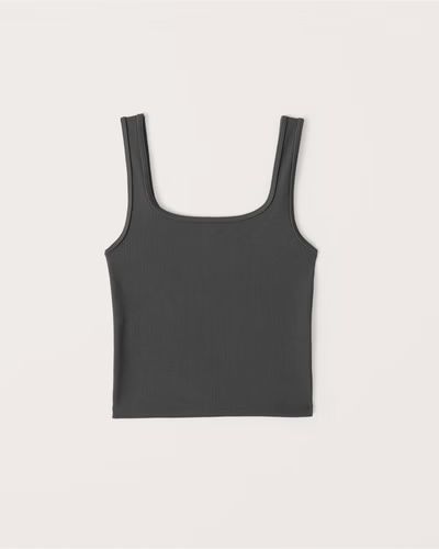 90s Seamless Ribbed Squareneck Tank | Abercrombie & Fitch (US)
