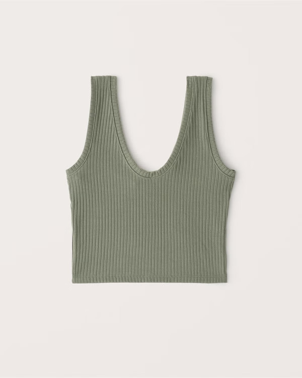 Sweater Rib Scoopneck Tank | Abercrombie & Fitch (US)