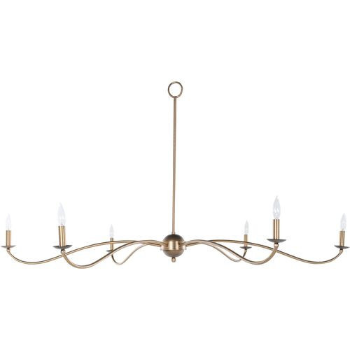 Irvine Chandelier - Rubbed Bronze/Antique Brass - Gabby - Gold | Ceiling Fixture, Ceiling Light - Statement Piece, Decorative | One Kings Lane