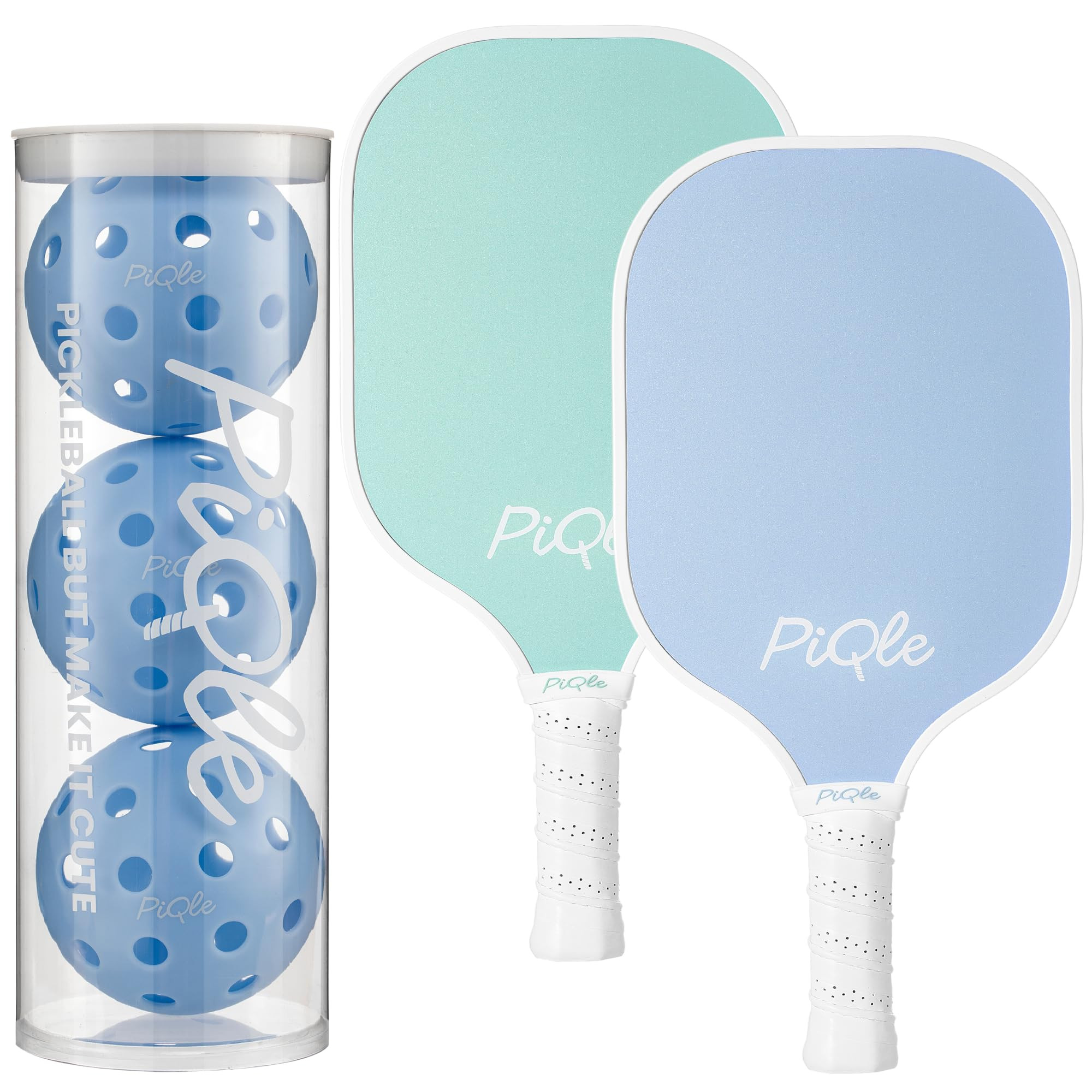 Cute Pickleball Paddles Set of 2 Pink Pickleball Paddle, 2 Pickleball Rackets 4 Balls Fiberglass ... | Amazon (US)