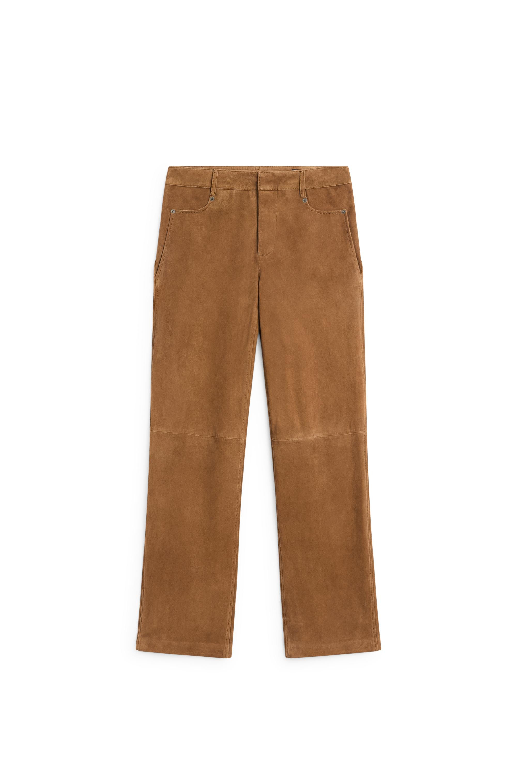 Suede pants - Washed | Massimo Dutti US