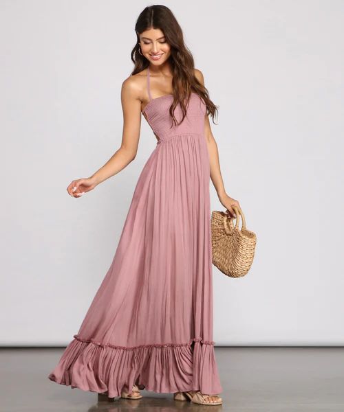 Go With The Flow Smocked Maxi Dress | Windsor Stores