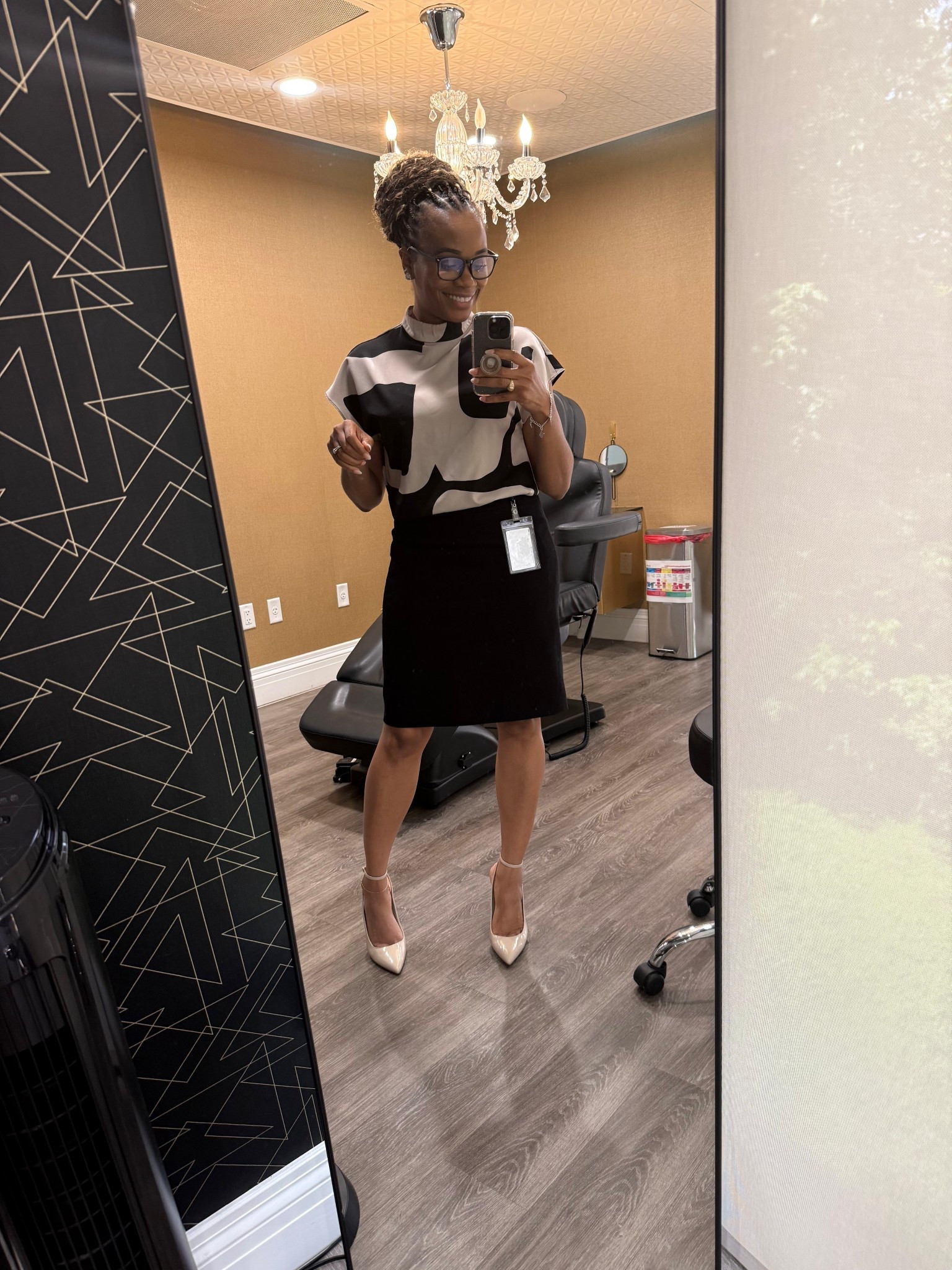 Your sign to upgrade your workwear basics 🤩 Keeping it classic with this black pencil skirt + abstract blouse from Shein. Linked the full look and budget friendly finds! 

#LTKStyleTip #LTKWorkwear