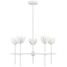 5-Light Chandelier in Bisque White | Lamps Plus