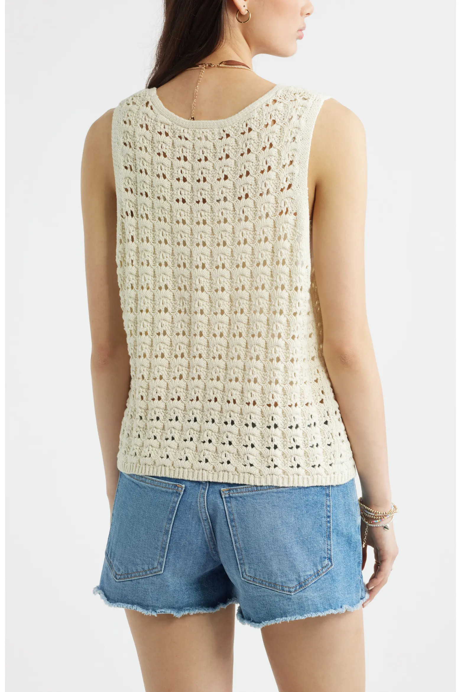 Tie Front Cotton Sweater Vest (Women) | Nordstrom | Nordstrom